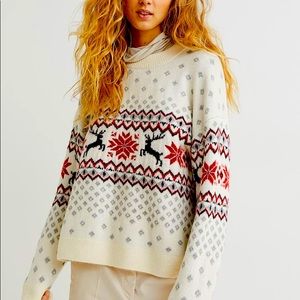 H&M Jacquard Knit Fair Isle Sweater